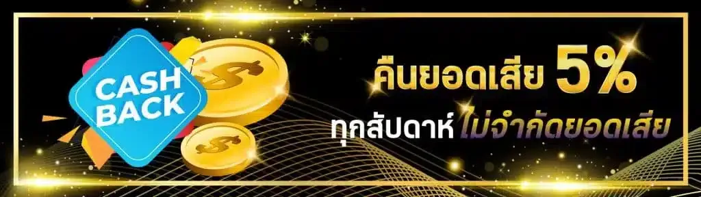 โปรคืนยอดเสีย 5%